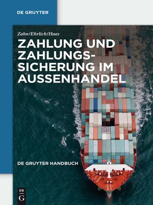 cover image of Zahlung und Zahlungssicherung im Außenhandel
